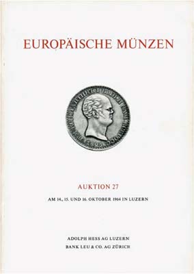 Лот №919,  Adolph Hess. Каталог аукциона 27.