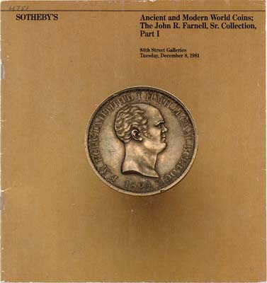 Лот №923,  Sotheby's. Каталог аукциона. Коллекция сэра Джона Фарнелла, часть I.
