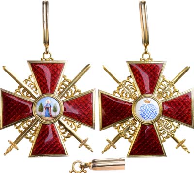 Лот №158, Коллекция. Знак ордена Святой Анны I степени с мечами.