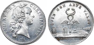 Лот №201,  Франция. Королевство. Король Людовик XV. Жетон 1750-хх гг. 