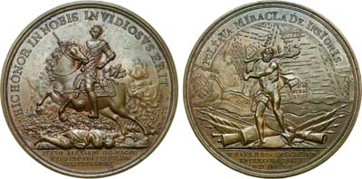 Лот №212, Медаль 1709 года. В память победы над шведами при Полтаве.