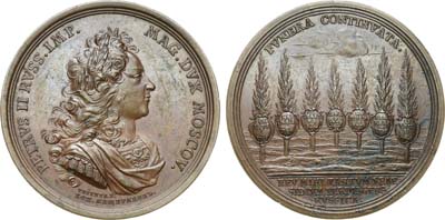 Лот №219, Медаль 1730 года. На смерть Императора Петра II.