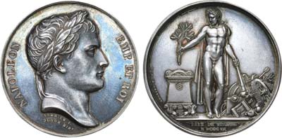 Лот №22,  Коллекция. Франция. Первая империя. Император Наполеон Бонапарт. Медаль 1809 года. Венский мир.