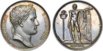 Лот №24,  Коллекция. Франция. Первая империя. Император Наполеон Бонапарт. Медаль 1810 года. Памятник генералу Дезе.