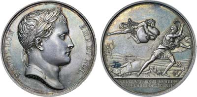 Лот №25,  Коллекция. Франция. Первая империя. Император Наполеон Бонапарт. Медаль 1812 года.  В память возвращения (отступления) французской армии в ноябре 1812 года.