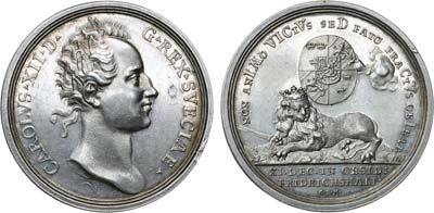 Лот №31,  Коллекция. Швеция. Королевство. Король Карл XII. Медаль 1718 года. В память кончины Карла XII при осаде Фредрикстена.