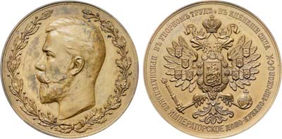 Лот №347, Медаль Императорского Доно-Кубано-Терского общества сельского хозяйства.