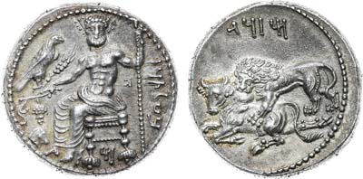 Лот №425,  Государство Ахеменидов. Киликия. Сатрап Мазайос. Статер 361-334 гг. до н.э.