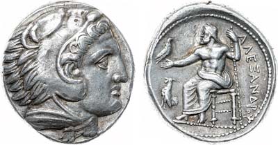 Лот №432,  Древняя Греция. Македонское царство. Царь Александр III Великий. Тетрадрахма 336-323 гг. до н.э.