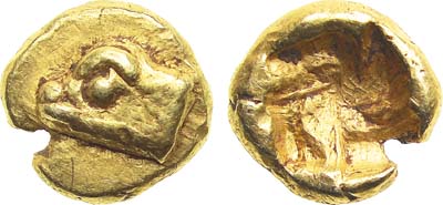 Лот №439,  Древняя Греция. Иония. Фокия. 1/48 статера 625-522 гг. до н.э.