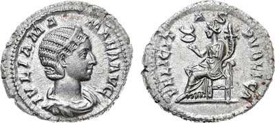 Лот №471,  Римская империя. Юлия Мамея (мать и соправительница Александра Севера). Денарий 230 года.