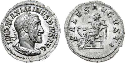 Лот №473,  Римская империя. Император Максимин I Фракиец. Денарий 235-238 гг.