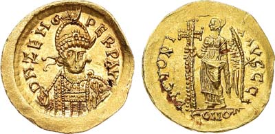 Лот №477,  Византийская империя. Император Зенон. Солид 476-491 гг.