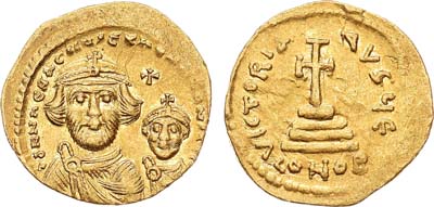 Лот №481,  Византийская Империя. Император Ираклий I. Солид 616-625 гг.