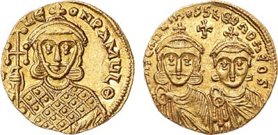 Лот №488,  Византийская империя. Император Константин V Копроним. Солид 757-775 гг.