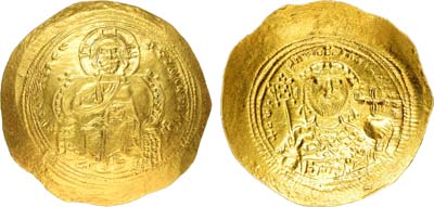 Лот №493,  Византийская империя. Император Константин IX Мономах. Гистаменон 1042-1055 гг.