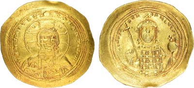 Лот №495,  Византийская империя. Император Константин IX Мономах. Гистаменон 1042-1055 гг.