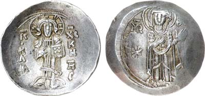 Лот №498,  Никейская империя. Анонимный выпуск. Аспрон трахи 1204-1261 гг.
