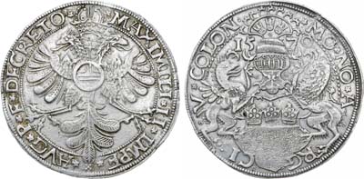 Лот №518,  Германия. г. Кёльн. С титулом императора Максимилиана II. Талер 1570 года.