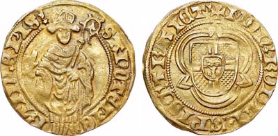 Лот №526,  Нидерланды. Княжество-Епископство Утрехт. Князь-Епископ Рудольф ван Дифольт. 1 гульден 1433-1455 гг.