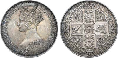 Лот №546,  Великобритания. Королевство. Королева Виктория. 1 