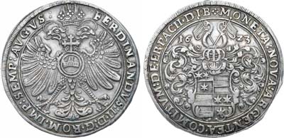 Лот №553,  Германия. г. Эрбах. С титулом императора Фердинанда II. Талер 1623 года.