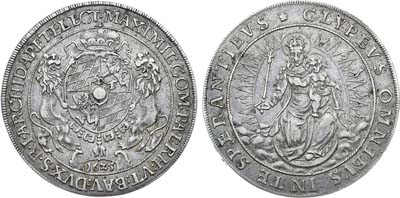 Лот №555,  Германия. Княжество Бавария. Князь Максимилиан I. Талер 1625 года.