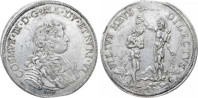 Лот №573,  Италия. Тоскана. Великий герцог Козимо III Медичи. Пиастр 1676 года.