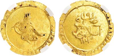 Лот №586,  Османская империя. Султан Селим III. Алтын 1807 года (19-й год правления). В слабе NRG MS 61.