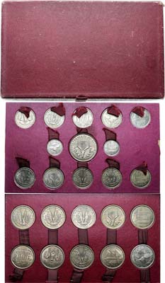 Лот №604,  Франция. Заморские территории. Набор из 23 монет 1948 года. ESSAI.