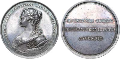 Лот №69, Коллекция. Медаль 1755 года. Смерть княжны Анастасии Трубецкой, принцессы Гессен-Гомбургской.