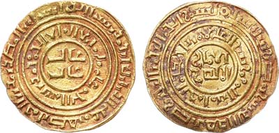 Лот №110,  Крестоносцы. Иерусалимское королевство. Безант 1200-1260 гг. Подражание динару Фатимидов.