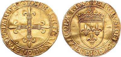 Лот №117,  Франция. Королевство. Король Карл VIII. Экю 1483-1498 гг.