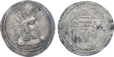Лот №104,  Государство Сасанидов. Шахиншах Бахрам I. Драхма 273-276 гг.