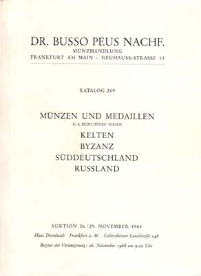 Лот №1115,  Dr. Busso Peus Nachf. Каталог аукциона 269. Коллекция Лежьена.