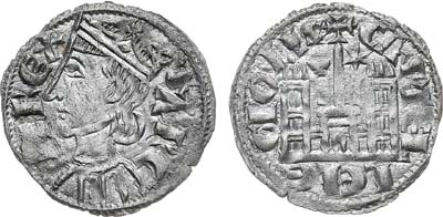 Лот №121,  Испания. Королевство Кастилия и Леон. Король Санчо IV. Корнадо 1284-1295 гг.