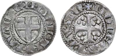 Лот №125,  Ливонский орден. Магистр Арнольд фон Фитингхоф. Артиг 1359-1364 гг. В слабе ННР MS 62.
