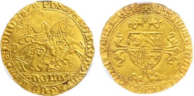 Лот №127,  Нидерланды. Герцогство Голландия. Герцог Филипп III Бургундский (Добрый). Кавалердор 1434-1447 гг. В слабе CPRC MS 61.