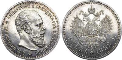 Лот №676, 1 рубль 1888 года. АГ-(АГ).