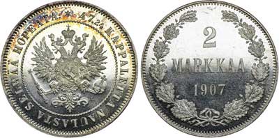 Лот №758, 2 марки 1907 года. L.