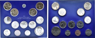 Артикул №21-13047,  США. Годовой набор монет 2016 года.