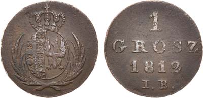 Артикул №21-13125, 1 грош 1812 года. IB.