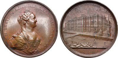 Артикул №19-28495, Медаль 1773 года. В память возобновления Кремлевского дворца в Москве.