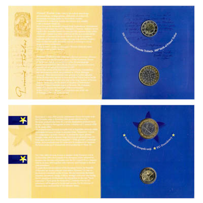 Артикул №24-03340,  Словения. Набор из 2 монет евро 2008 года.