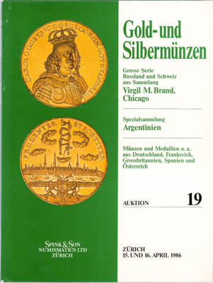 Артикул №18-2855,  Spink&Son Numismatics. Каталог аукциона. Gold- und Silbermuenzen. (Золотые и серебряные монеты). Аукцион №19.