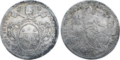 Артикул №25-19258,  Ватикан. Папская область. Папа Пий VI. 1 скудо 1780 года.