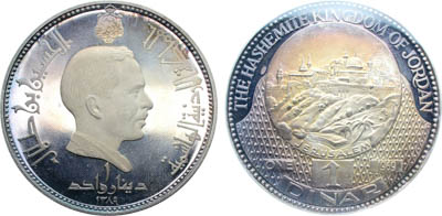 Артикул №25-19262,  Иордания. Иорданское Хашимитское Королевство. Король Хуссейн. 1 динар 1969 года. Иерусалим.