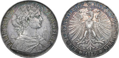Артикул №25-12722,  Германия. Вольный имперский город Франкфурт. Талер 1858 года.