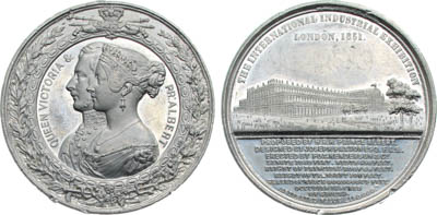Артикул №25-19995,  Великобритания. Королева Виктория. Медаль 1851 года. Международная промышленная выставка в Лондоне.