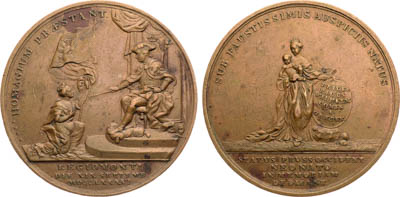 Артикул №25-19993,  Германия. Пруссия. Медаль 1786 года. В память рождения графа Фридриха Вильгельма Августа фон Грёбена.